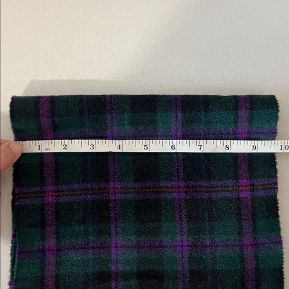 Polo by Ralph Lauren Italian Wool Plaid Muffler Scarf - Picture 10 of 11